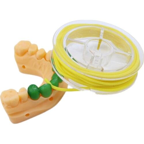 Dental Rubber Dam Sheets Latex Elastic Wedge 2.1M Rubber Dam Stabilizing Cord