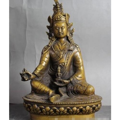 Tibet Vajrayana fane GuRu Rinpoche Padmasambhava Padmakara Buddha Statue