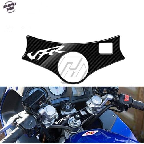 3D Carbon-look Upper Triple Yoke Defender Case for Honda VFR800 Up To 2001