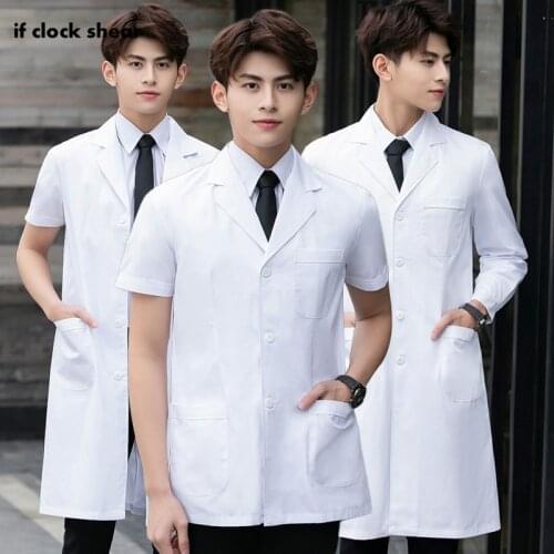 Pet grooming scrubs long coats lab dustproof workwear Nutritionist Short/Long sleeved uniform male white long coats spa unifroms