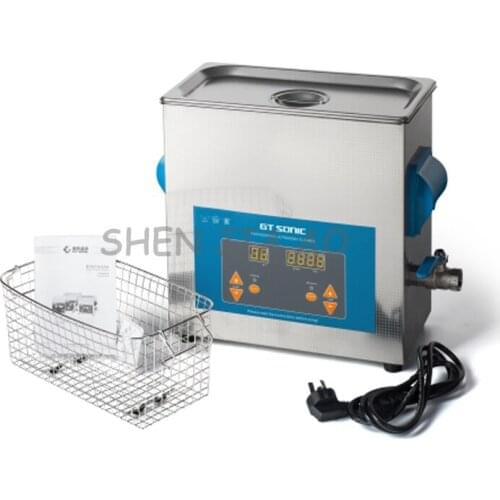All stainless steel ultrasonic cleaning machine VGT-1860QTD jewelry watch glasses ultrasonic cleaner machine 6L 110/220V