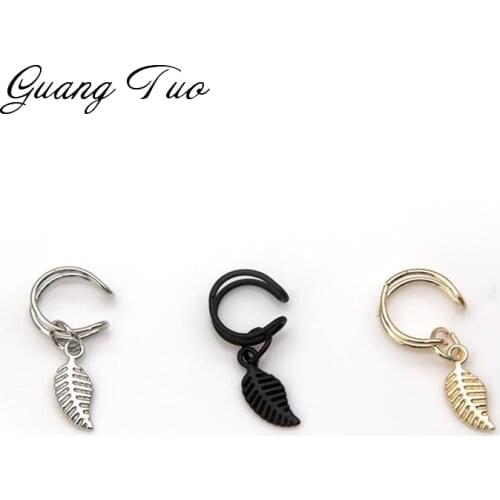 1pcs Personality Clip Earrings Leaf Single Ear Clip Earrings For Women European Fashion Jewelry Party Bar Accessories