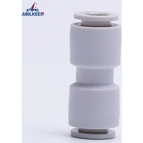 1PC PU White Pneumatic Fitting Pipe Connector Tube Air Quick Fittings Water Push In Hose Couping 4mm 6mm 8mm 10mm 12mm 14mm PU