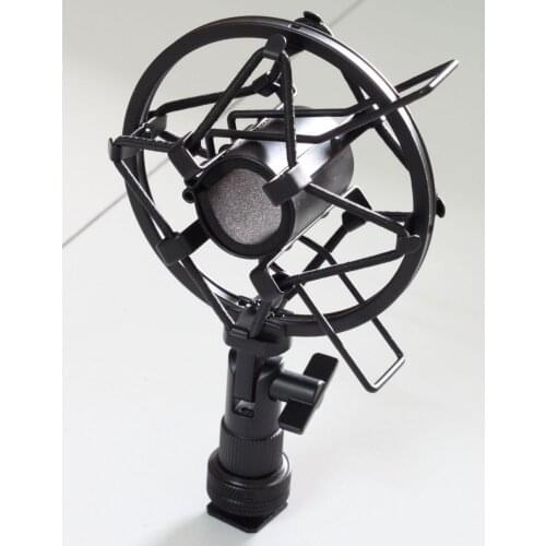 1xMicrophone SHOCK MOUNT Holder with hot shoe apadter for Microphone and camera