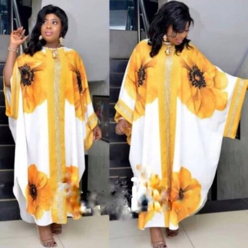 Length 142cm 2 Piece Set Muslim Long Dress African Dresses For Women Africa Clothing Length Fashion African Dress For Lady