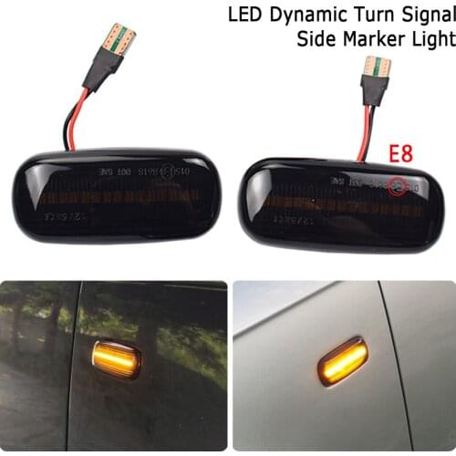 2pcs For Audi A3 S3 8P A4 S4 RS4 B6 B7 B8 A6 S6 RS6 C5 C7 LED Dynamic Turn Signal Side Marker Light Sequential Blinker