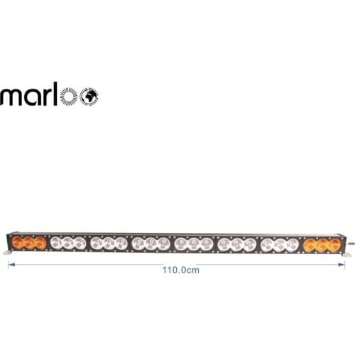 Marloo 43.2 Inch 240W Amber White Combo LED Light Bar Offroad ATV UTV 4WD 4X4 Truck Tractor Raptor Bumper Single Row