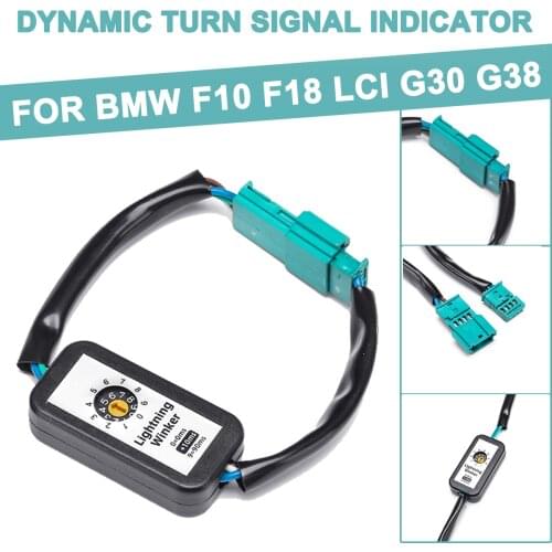 Car Dynamic Turn Signal Indicator LED Taillight Add-on Module Cable Wire Harness Adapter For BMW 5 Series F18 LCI G30 G38