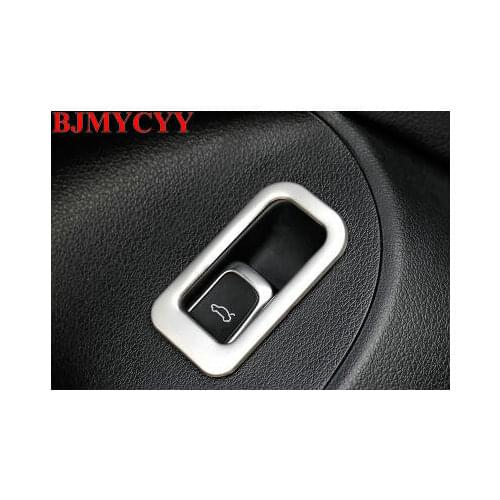 BJMYCYY Automobile rear box switch button stainless steel decoration frame for Audi Q5