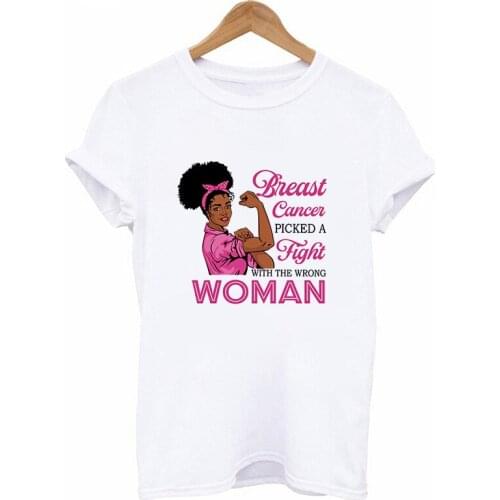 T-shirts Top for Women Powerful black girl Printed Casual Womens Harajuku Graphics T Shirt Ladies Female Tee T-Shirt Clothing