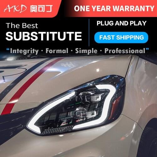 2 PCS Car Lights Parts For Honda FIT Jazz 2021 Head lamps LED Headlight LED Dual Projector FACELIFT