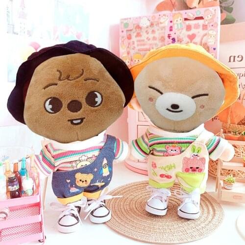 Skzoo Clothes Set Kawaii Skz&stay Stuffed Animal Stray Kids Plush Toys Plushies Canvas Shoes Cowboy Shoes Casual