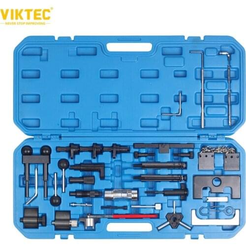 Viktec Engine Timing Tool Kit 36pcs Set Suitable for Audi Professional Petrol Engine Timing Locking Tool