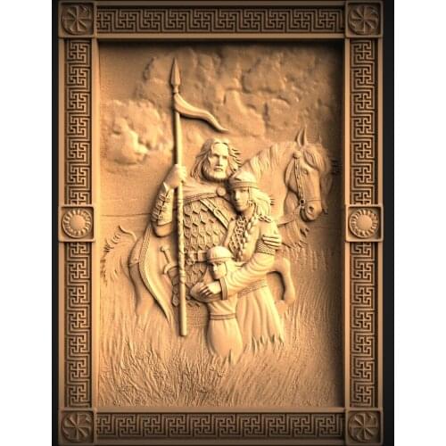 STL Relief Model 3D Model for CNC Router 3D Printer Artcam Aspire Bas Relief STL File Format 3D Carving Home Wall Decoration