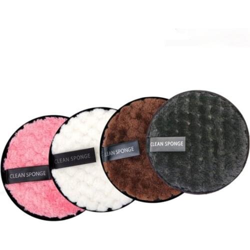 1 Pc Microfiber Cloth Pads Facial Makeup Remover Puff Cotton Double Layer Face Cleansing Towel Reusable Nail Art Cleaning Wipe