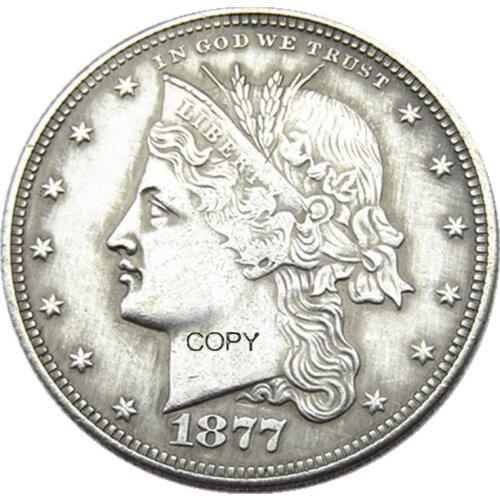 USA 1877 Cornet Head Half Dollar Patterns Silver Plated Copy Coin