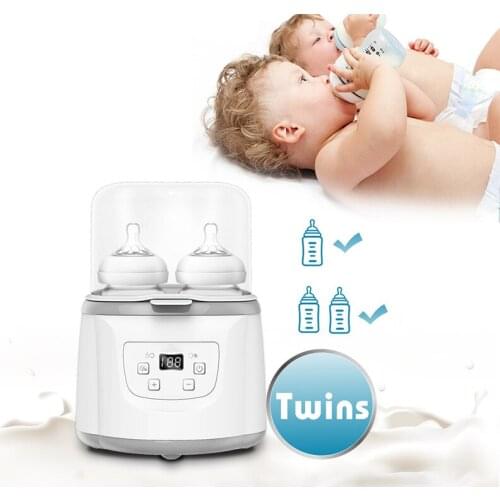Baby Feeding LCD Display Accurate Temperature Baby Bottle Warmer Sterilizer Double Bottle Warmer Control Breast Milk Sterilizers