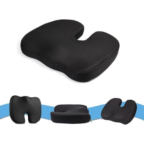 Travel Breathable Seat Cushion Coccyx Orthopedic Memory Foam U Seat Massage Chair Cushion Pad Car U-Shape Seat Cushion