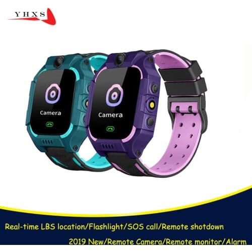 Smart Safe Accurate Tracker Location SOS Call Remote Monitor Camera Flashlight Phone Watch Wristwatch for Kids Child Student