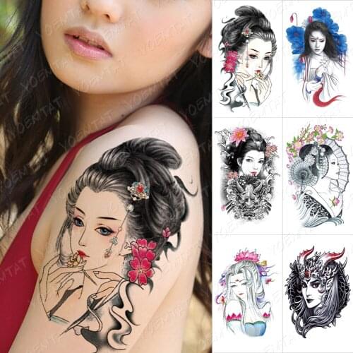Waterproof Temporary Tattoo Sticker For Aduult Totem India Flash Tattoos Beaty Dragon Mandala Body Art Arm Fake Tatoo Women Men