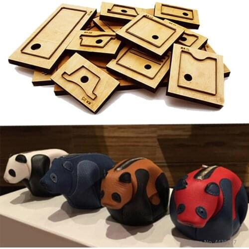 Japan Steel Blade Panda coin purse Leather Cutting Die Leaf Rule Metal Die Cutter Leather Cut Mold Crafts Kraft Punch Tool