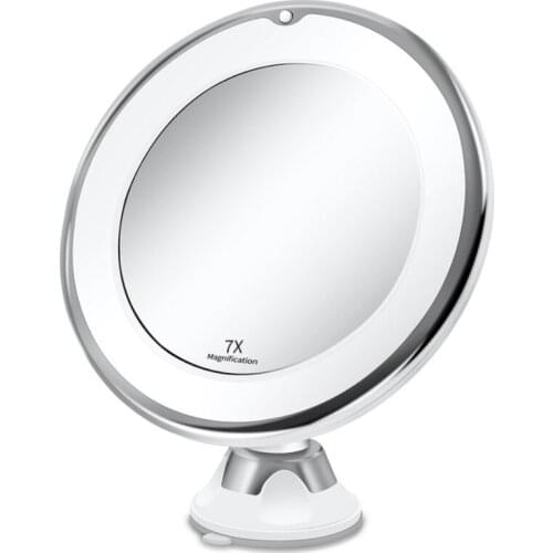 Makeup Vanity Mirror With 7X 10X Lights LED Magnifying Mirror Cosmetic Mirrors Light Magnification LED Make up Mirrors