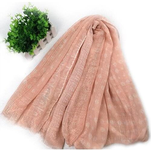 2018 Women Printed Hollow Out Fringe Scarf Shawls Wraps Hijabs 2Colors 10pcs/Lot