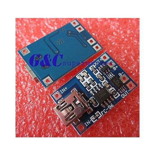 10PCS 5V MINI USB 1A Lithium Battery Charging + Protecon Module diy electronics