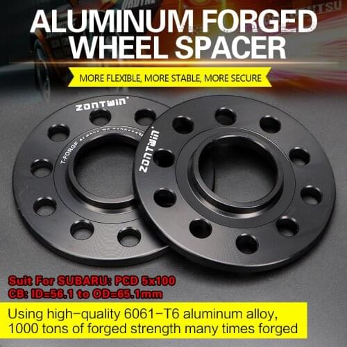2/4 Pieces 3/5/8/10/12mm Wheel Spacers Conversion Adapters PCD 5x100 CB: ID=56.1mm to OD=65.1mm suit for SUBALU Car