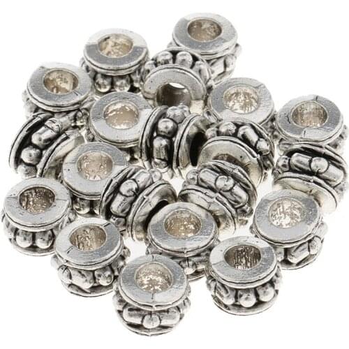 20 Pieces Hair Beads, Hair Braid Pins Rings Cuff Clips, DIY Hair