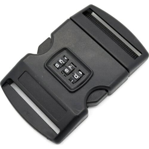20pcs/pack Pack 2" Webbing Password Safety Detach Buckle Plastic for Travel Luggage Backpack