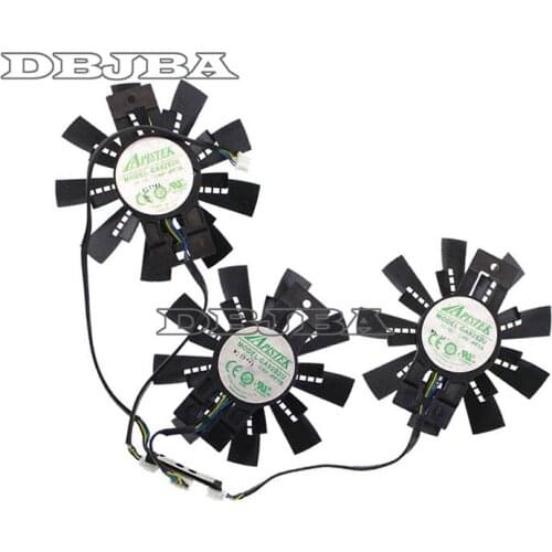 3PCS/SET COOLING Fan For ZOTAC GTX980Ti AMP 980Ti/TITANX ARCTICSTORM GA92S2U