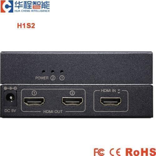 4k HDMI Splitter 1 in 2 out 1080p Video Full HD Splitter 3D Adapter Dual Display 4K Monitor Projector For HD TV DVD Smart TV BOX