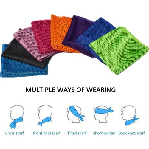 1pcs Quick drying cold towel Yoga fitness Sweat towel outdoor cooling absorbent ice cloth running swiming men and women textile