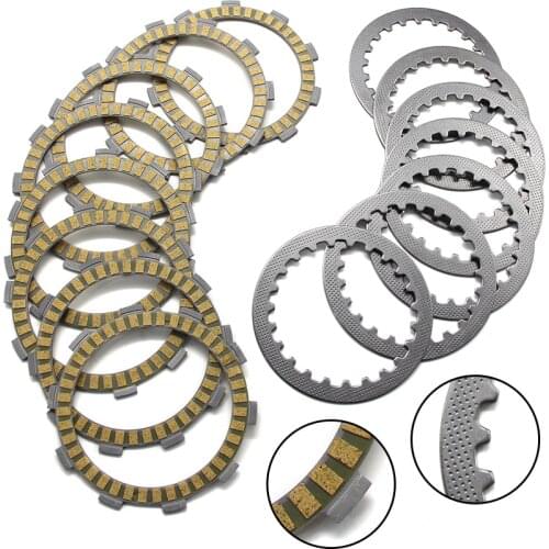 Motorcycle Friction Clutch Discs Plate For Yamaha FZR400 FZR400U/W/A/SUC/SWC/SAC OEM:21V-16321-00/3XP-16321-00 8 131-16324-00 7