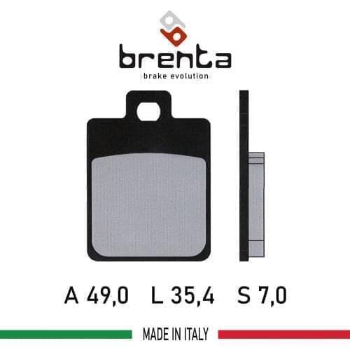 Brenta FT3014-FA260 Motorcycle-Scooter Brake Disk Pad Organic for SYM Symphony SR 50 (2010-2015) (!! Rear!!)