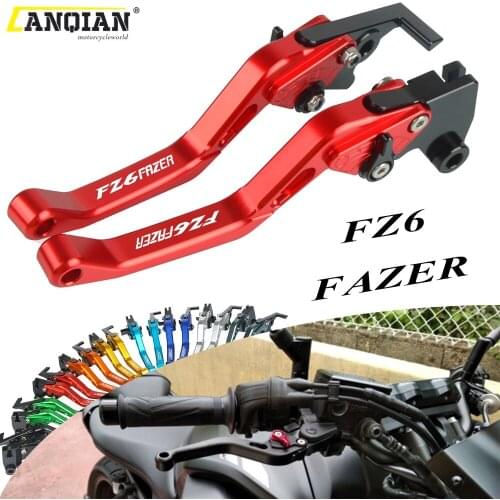 FZ6 FAZER Motorcycle Adjustable Foldable Extendable Brake Clutch Levers For YAMAHA FZ6FAZER 2004 2005 2006 2007 2008/ 2009 2010