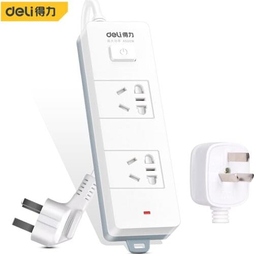 Deli 2 Smart Socket Network Filter Plug Electrical Retractable Power Strip Smartlife Extension Wall Socket For Smartphone Tablet