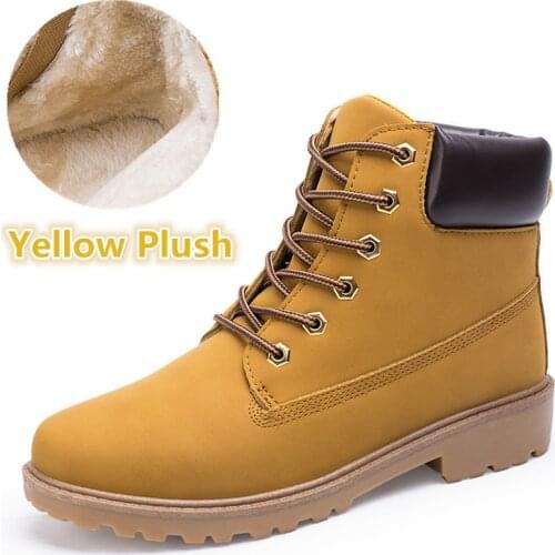 2018 New Autumn Warm Winter Boots Men Suede Leather Fashion Snow boots Male Work Shoes Martin Boot Large Plus size39--46