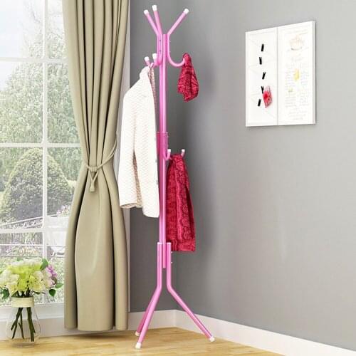 Floor Stand Coat Hat Rack Multifunction Simple Clothes Tree Removable Clothes Hanging Hanger Hat And Coat Stand