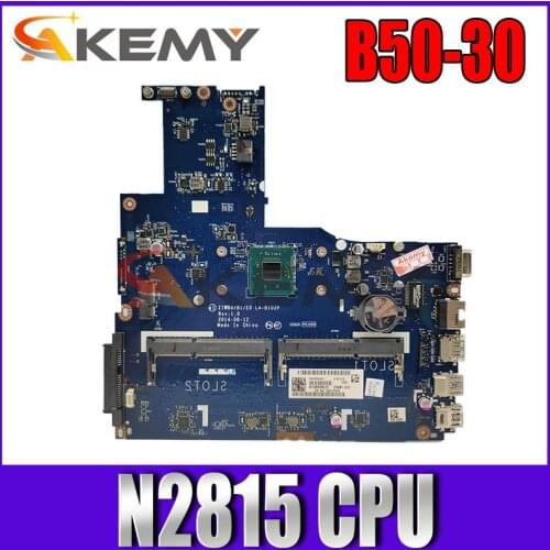 Wholesale High quality laptop motherboard for Lenovo B50-30 ZIWB0/B1/E0 LA-B102P SR1SJ N2815 DDR3L 100% Fully Tested