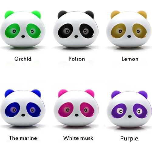 LEEPEE 2pcs Car Perfumes Air Conditioner Vent Outlet Air Freshener 100 original Fragrance Accessories Panda Eyes Will Jump