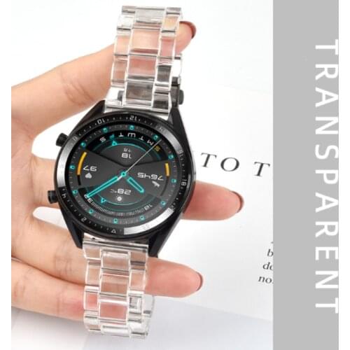 Replacement WatchBand Transparent 20mm 22mm For Huawei Watch Gt 2 Strap For Samsung Galaxy Watch Accessories Watchbands Bracelet