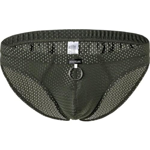 Sexy mesh see through Mens Briefs Nylon Breathable Panties Underwear Male Quick Dry Jockstrap Bikini Ropa Interior Hombre