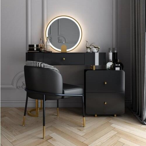Dressing table bedroom modern simple small apartment Nordic luxury net red style dressing table storage cabinet integration