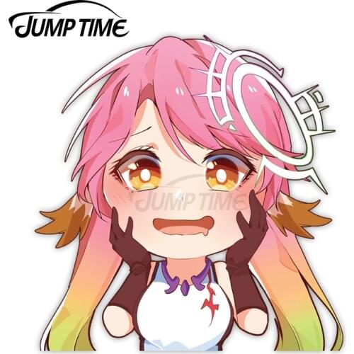 Jump Time 13 x 8.5cm Vinyl Car Stickers Jibril Anime Avatar Car Decals Funny Camper Motorcycle Waterproof Car Accessories
