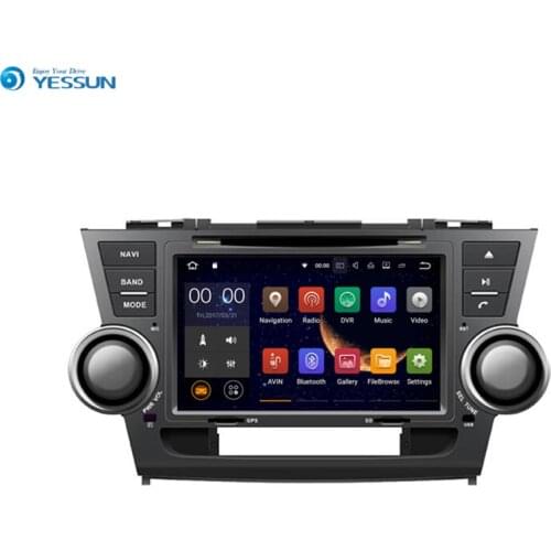 Yessun For Toyota Highlander 2008~2014 Android Multimedia Player System Car Radio Stereo GPS Navigation Audio Video