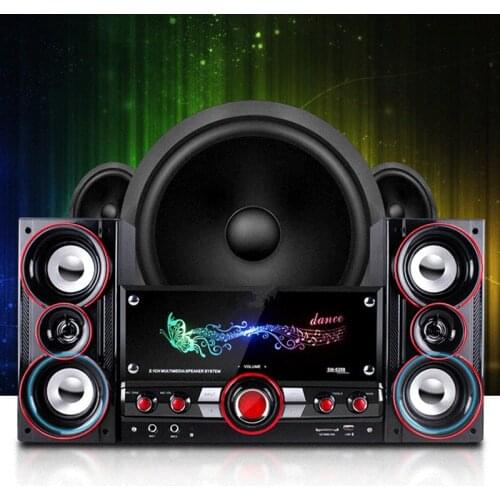 2.1 Multimedia Computer Audio Wood Bluetooth Speaker Subwoofer For Laptop Desktop Phone Audio Speaker Multimedia Speaker