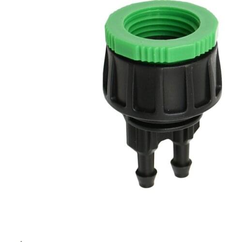 Female 1/2 3/4 to 1/4" 2-way Garden tap Y water splitter Irrigation 4/7 hose splitter watering 2pcs