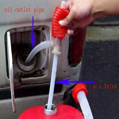 30PC Portable Manual Car Siphon Hose Gas Oil Water Liquid Transfer Hand Pump Sucker